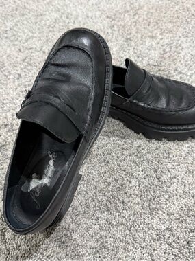 Free People Lyra Lug Sole Loafer Black Penny Comfort Academia Women’s 38 US 7.5